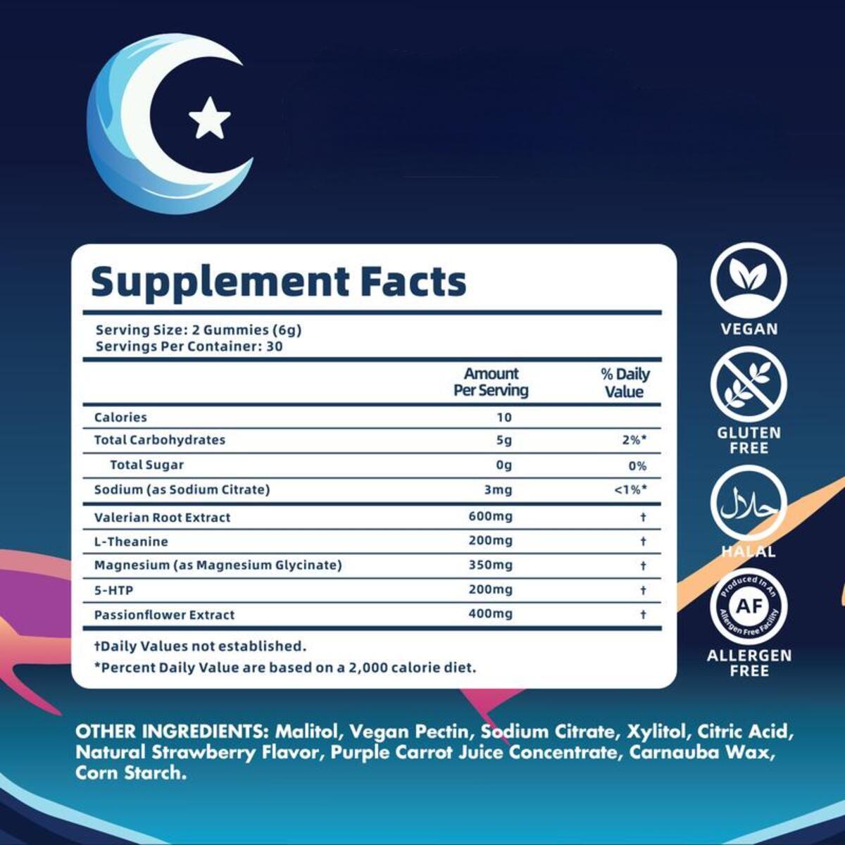 Natural Sleep Gummies for Adults