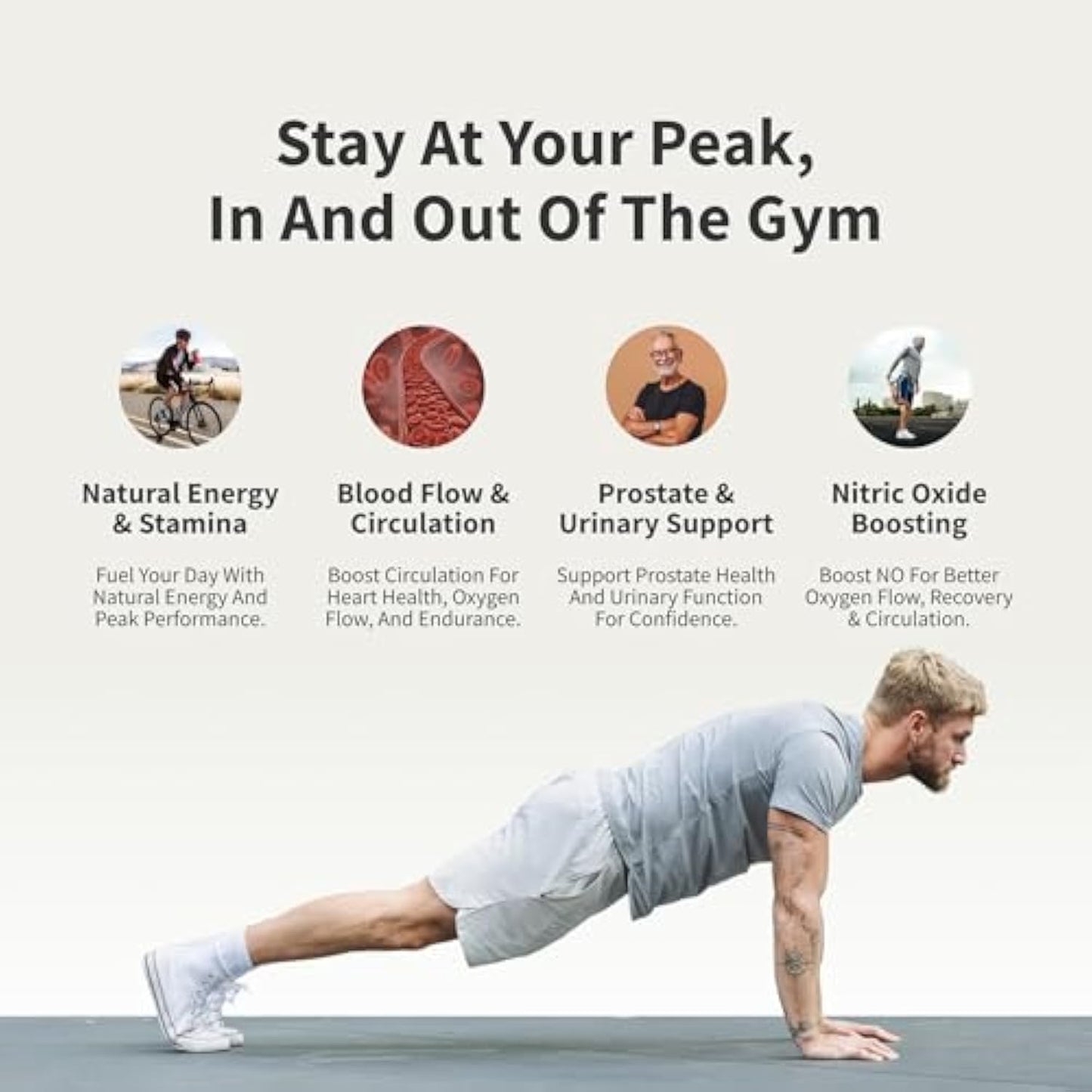 Prostate Health Support Supplement Bundle with Nitric Oxide Booster – 90 Capsules & 60 Capsules