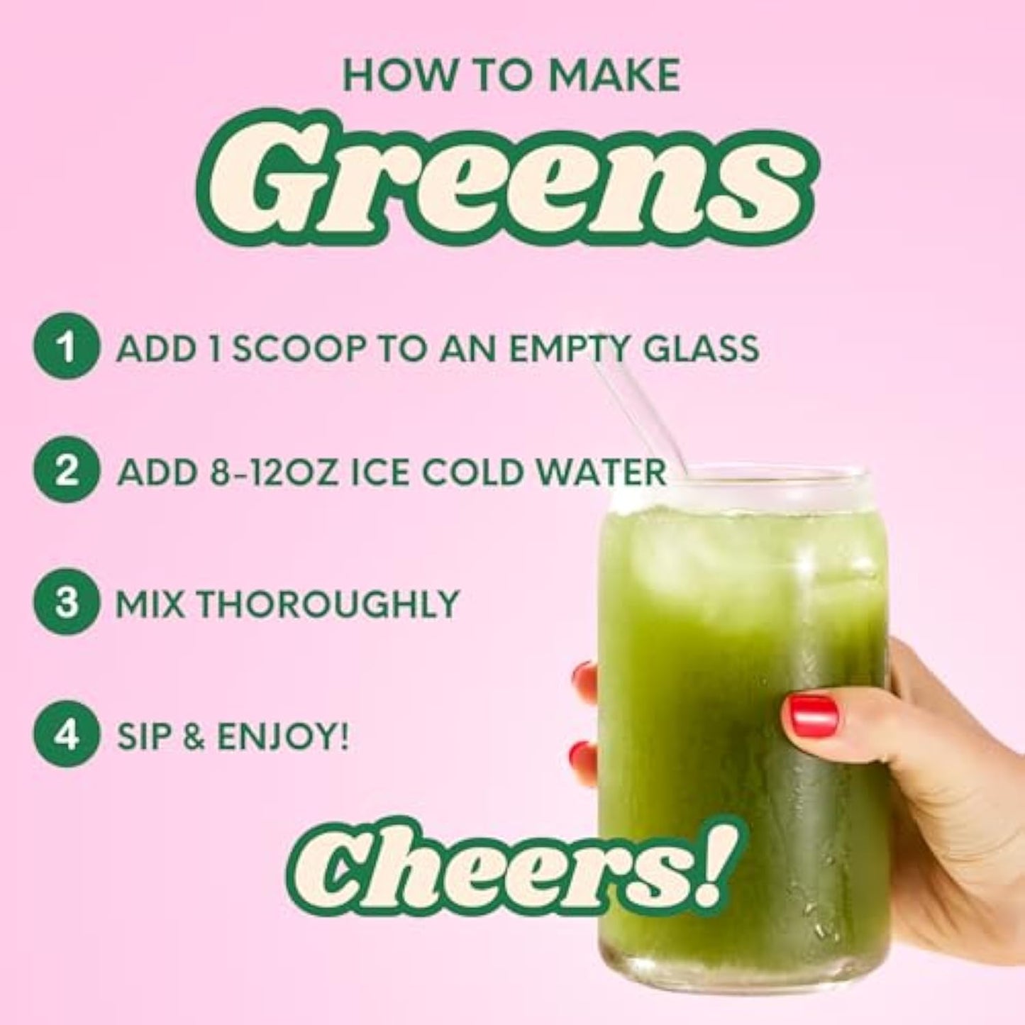 Nutrition Super Greens, Organic Greens Powder with Spirulina & Chlorella for Digestion