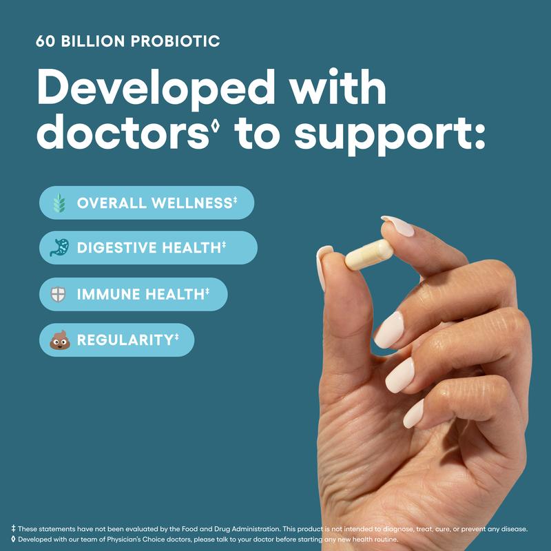 Advanced Gut Health Bundle: 60 Billion Probiotics 30ct + Digestive Enzymes 60ct for Digestive