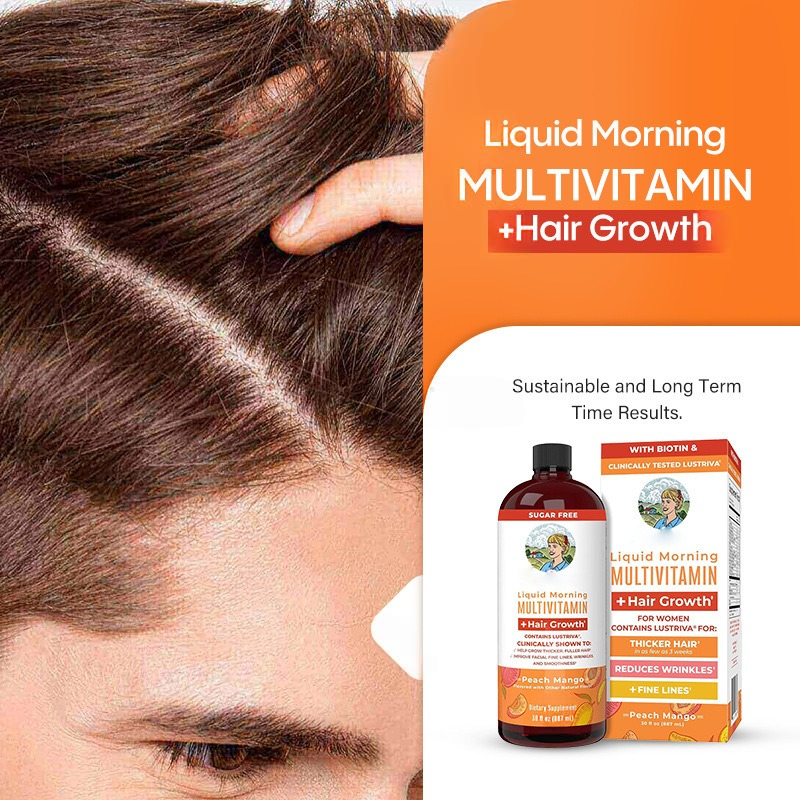 Organics Liquid Multivitamin Lustriva® Hair Growth for Women-15.22 Fl oz