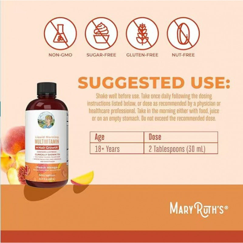 Organics Liquid Multivitamin Lustriva® Hair Growth for Women-15.22 Fl oz